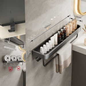 MOSHANG | No Drill Bathroom Shelf