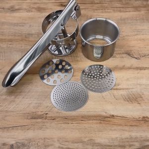 3 in 1 สแตนเลสมันฝรั่งเจ้าชู้ ricer น้ำซูปข้นผลไม้ผักกดชงชุด