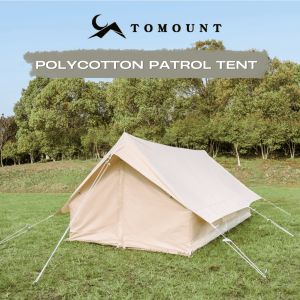 Tomount Patrol Polycotton Camping Tent | Glamping | Breathable fabric | Heat-resistance | Water-resistant | Anti-UV | Small Medium Large