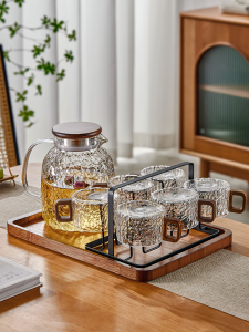 HUALISHIJIA | Retro Style Glass Teacup Set with Handle