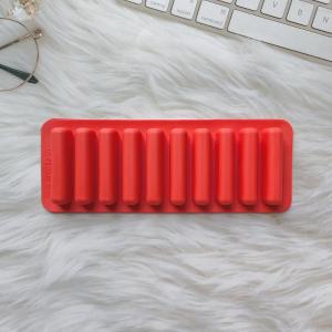 EELHOE | Silicone Long Strip Ice Cube Mold Non-Stick For Chocolate Jelly Biscuit DIY Baking Ice Cream Bar Tray Kitchen Tool 10 Grids
