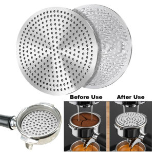 Stainless Steel Micro-Mesh Coffee Puck Screen 51/53/58mm Double-Layer Espresso Coffee Mesh Filter Reusable Coffee Filter Screen