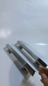 Gagang Pintu Stainless Steel Desain Modern untuk Pintu Geser/Dorong - Warna Hitam Pilihan Panjang 33cm/45cm/60cm