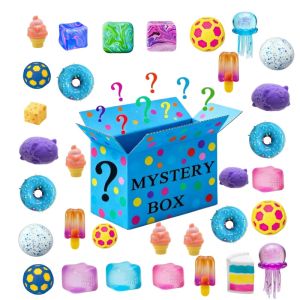 NEW Surprise blind box random sensory toy stress relieving soft block anti anxiety squeeze toy for focus and ADHD support
