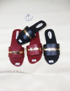 sandal teplek wanita COD terbaru plat gesper tengah perempuan kekinian NEW COD bayar ditempat DM