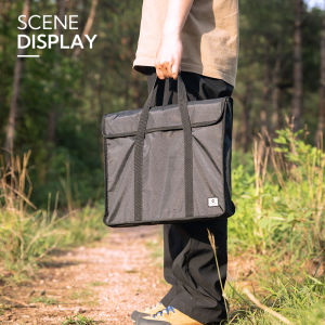 CAMPINGMOON G-38-B Folding Net Table Storage Bag Multifunctional Camping Outdoor Picnic BBQ Foldable Desk Tablecloth Tote Bag