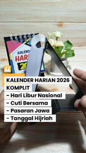 Kalender Harian 2026 | Kalender Harian Murah 2026 - Cover ABSTRAK