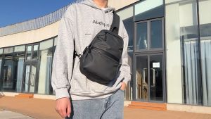 Men Crossbody Bag Casual Sling Chest New Shoulder Messenger High Quality Splashproof Nylon Beg Silang Sandang Lelaki
