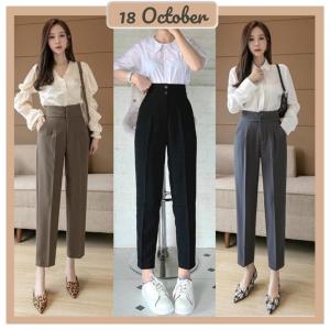 ( HÀNG ĐẸP) Quần Tây Baggy MẪU MỚI 2 khuy - quần công sở đi làm đi học