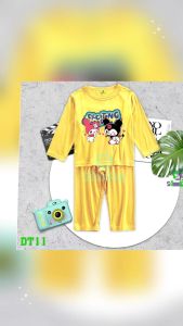 Bộ đồ  dài tay dài quần bé trai bé gái hình in KUROMY cho bé từ 6kg-30kg.DT11
