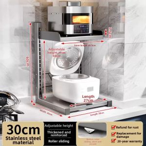 Multifunctional Countertop Organizer Shelving Unit for Kitchen