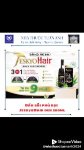 Nhuộm tóc Dầu gôi phủ bạc JeskyoHair đen 200ml (Chai)