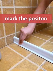 1-2M Silicone Bathroom Water Stopper Blocker Shower Dam Nonslip Dry And Wet Separation Flood Barrier Door Bottom Sealing Strip