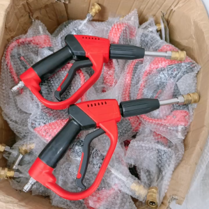 BÉC RỬA XE TĂNG ÁP ĐỎ ĐEN DÀI 28CM ĐUÔI NỐI NHANH 3/8 ĐẦU BI 1/4