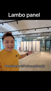CheapDealMy Modern Lambo Display Panel 3 panels / 5 panels / 7 panels 10 colours option available school office hall event shop hotel