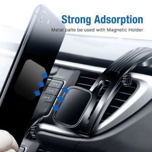 5pcs Metal Plate Disk for Magnetic Car Phone Holder Iron Sheet Sticker for Magnetic Mobile Stand Mount Automobile Adsorption