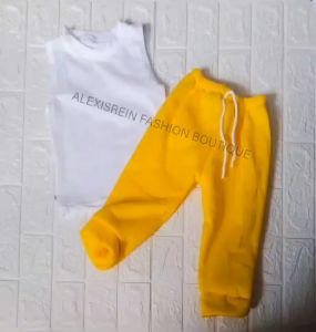 MUSCLE TEES TERNO JOGGER FOR KIDS COTTON SPANDEX AND TERRY BRUSH MINIMALIST CUTE BASIC STREET