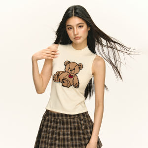 Ariseism | Retro American Knitted Vest Fitted Top