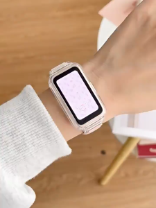 เคสซิลิโคนสําหรับ Huawei Band 10 / 9 / 8 / สายรัดข้อมือเปลี่ยนกีฬา Bracelect