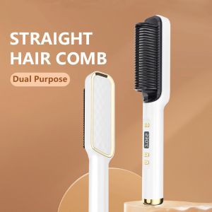 JAMAY Catokan Rambut/Sisir Pelurus Rambut ZF888 2 in 1 Catokan Sisir Listrik Catokan Lumi Slim Line Professional Electric Hair straightening comb/Hair Brush Straightener/Pelurus Rambut Lapisan Keramik