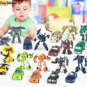 Transformer mini Đồ chơi robot biến hình optimus prime lắp ghép khủng long ô tô đồ chơi xe biến hình mini biến hình siêu nhân xe biến hình