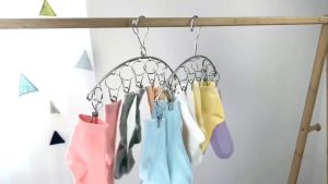 20 Klip Hanger Kaos Kaki Jepit Gantungan Jemuran Jepitan Gantungan Hanger Jepit Tebal Jepitan Kapstok Stainless Steel Jemuran Kaos Kaki Rumahan