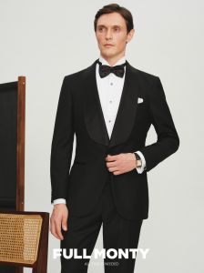 Groom Tuxedo Wedding Suit Black Notch Lapel