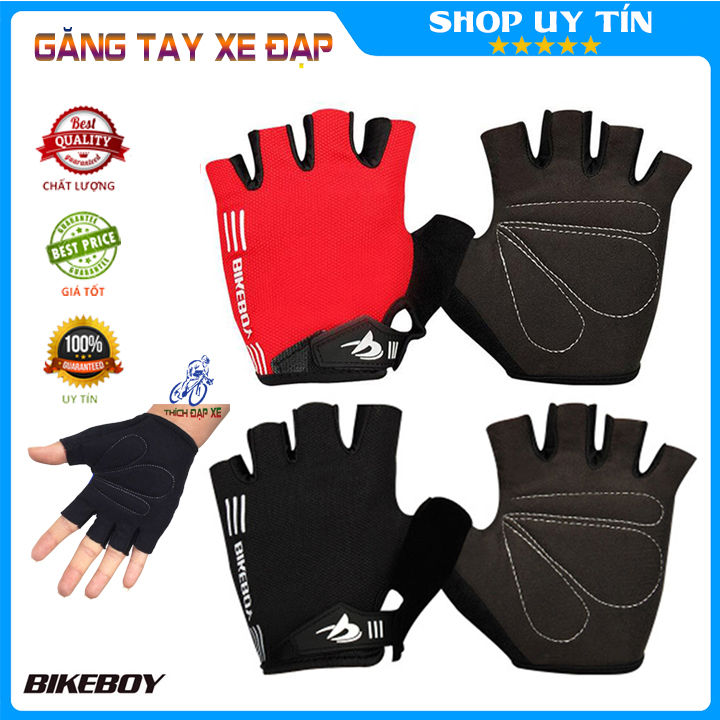 Găng tay xe đạp thể thao cao cấp nam nữ, bao tay đạp xe hở ngón siêu êm ...