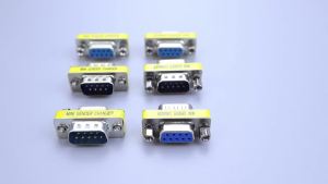 1PC DB9 9Pin Mini Null Modem Bộ Chuyển Đổi Giới Tính Adapter Nam Sang Nam/Nữ RS232 Serial Com Cổng Kết Nối Cắm