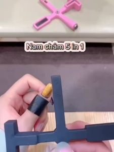 Nam châm hơ mắt mèo 5 in 1  nam châm đa năng đẩy các loại hình dáng trên nền mắt mèo