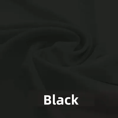 ZHANGRONGTU | Pure Color Black White Cotton Fabric