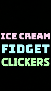 CLICKWORK SERIES Ice Cream Fidget Clicker Keychain PixelWorks Stress Relief