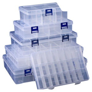 Hộp Đựng Đồ Nhiều Ngăn Bằng Nhựa Trong Suốt Hộp Đựng Dụng Cụ Điện Tử Phần Cứng Hộp Đựng Đồ Dùng Để Sắp Xếp Và Lưu Trữ
