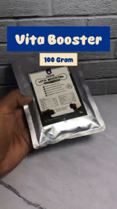 VITA BOOSTER 100gr - Vitamin Lengkap Penambah Nafsu Makan Hewan Ternak Domba Kambing Sapi Babi Kuda - Vitamin Kambing Agar Gemuk - Vitamin Kambing Cepat Besar - Vitamin Pemacu Pertumbuhan Hewan Ternak Hewan Ternak Domba Kambing Sapi Babi Kuda