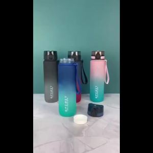 1000ml Large Capacity Sports Water Bottle Leak Proof Colorful Plastic Cup Drinking Outdoor Travel Portable Gym Fitness Jugs