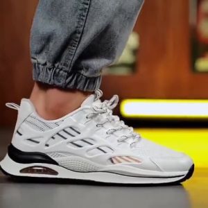 Sepatu Sneakers Pria Putih Sepatu Pria Kets Sepatu Olahraga Cowok Jogging Sport MS37