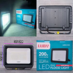 LUBY LAMPU SOROT LED 200W 200Watt LBKS-503 CAHAYA PUTIH FLOODLIGHT 200 Watt KUALITAS BAGUS