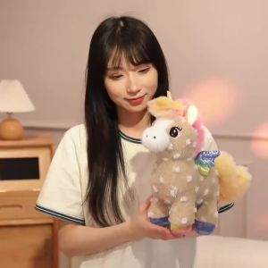 25/30CM Sunshine and Rainbow Horse Plush Toys Soft Stuffed Cartoon Animal Unicorn Doll Nice Birthday Gifts