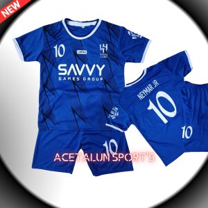 SETELAN JERSEY BOLA ANAK/BAJU BOLA ANAK/FUTSAL/ALHILAL NEYMAR JR