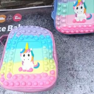 Balo Pop It Hình Ngựa Unicorn Cho Bé Mầm Non Mẫu Giáo Cute Hót 2022 Trùm Sỉ Gia Thành
