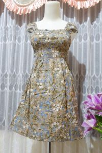 DRESS KERUT PENDEK WANITA DEWASA