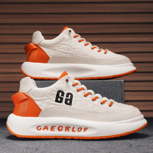 Mens Slip-On Running Shoes Thick Bottom Dad Sneakers round Toe Mesh Upgraded Version Summer Casual Board Shoes