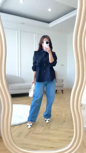 SJM KEMEJA BRUKAT SUPER PREMIUM KATUN POPLIN VEST BRUKAT TANGAN KARET 19588