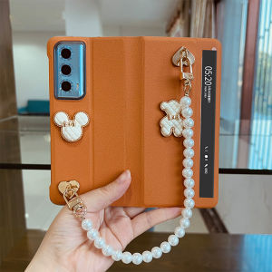 Honor MagicVS2 Phone Case Luxury Bear Design Foldable Screen Womens Model Full Cover Protection Anti-Fall Bracelet Feature