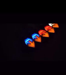 Motorbike LED Arrowhead Turn Signal Lamp Flowing Water Moto Warn Safety Light LED36
