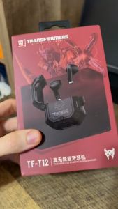 Transformers TF-T12 Wireless Bluetooth Headset Half In-Ear Music Noise Cancellation Calls Games Sports Long Battery Life Headset Universal Android iPhone