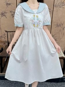 Junior High School Student Summer Wear Dress 12 Years Old Young Adult 15 Youth 16 High School Students 13 Sweet New Chinese Style Skirt