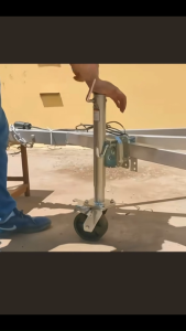 Trailer Jack 1200LBS 1500LBS Double Wheel Galvanized Side Swing Jack Stand for RV Boat Trailer