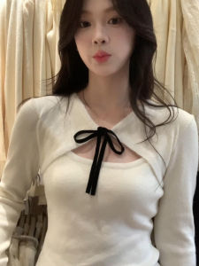 XIANGBAIWEI | Korean Style Lace Hollow Knitted Sweater for Autumn Winter