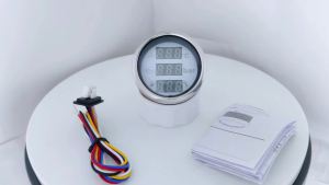 ELING 52mm Digital 3 in 1 Multi-Function Gauge Water Temp Fuel Level with Alarm TFT Screen for Car Boat Yacht